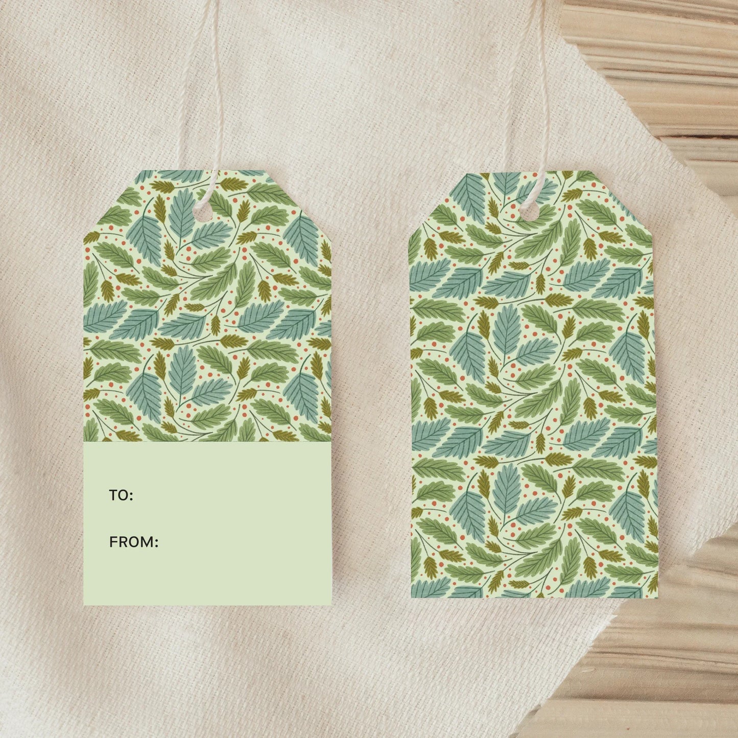 Bramble Gift Tag - Rebecca Jane Woolbright - holiday shop-gift tag - gift tag