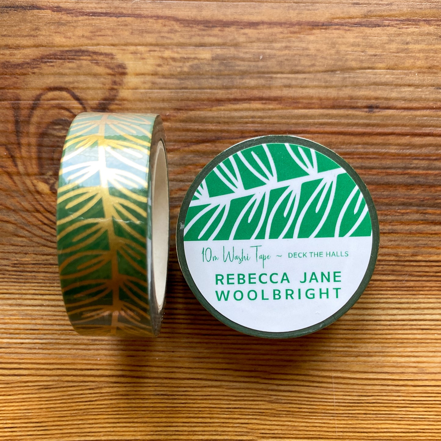 Deck the Halls Washi Tape- Gold foil