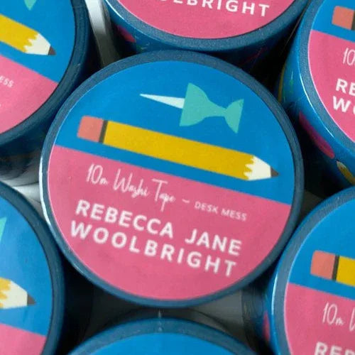 Desk Mess 1 Inch washi tape - Rebecca Jane Woolbright - - Washi Tape