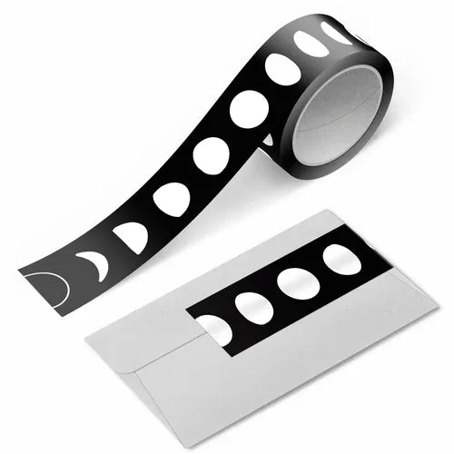 Fly Me to the Moon Silver Foil Washi Tape - Rebecca Jane Woolbright - - Washi Tape