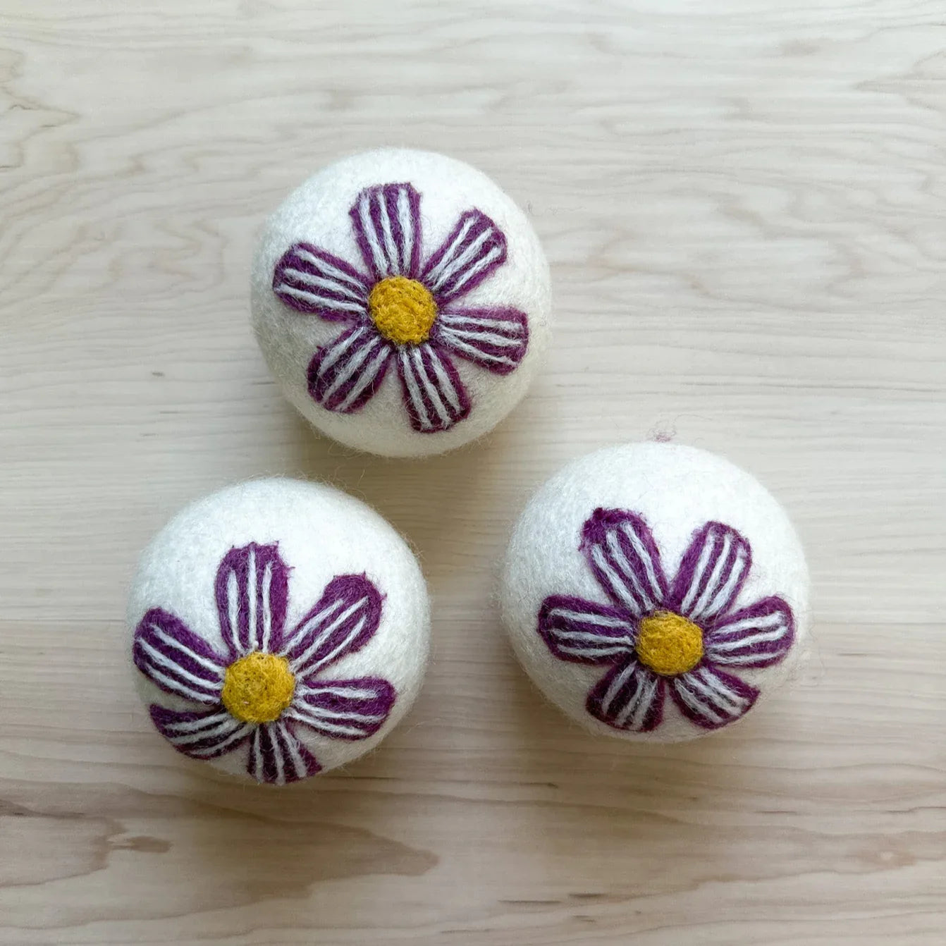 Fresh Sparkle Wool Dryer Balls (set of 3) - Rebecca Jane Woolbright - - Dryer Balls