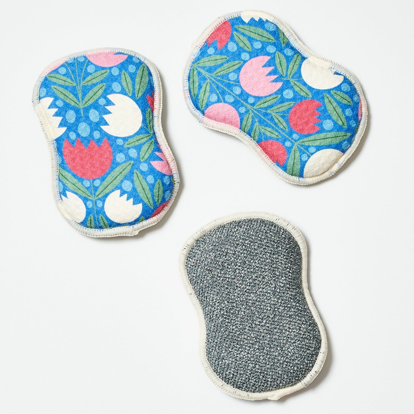 Spring Growth Re:usable Sponges (set of 3) - Rebecca Jane Woolbright - - Sponges
