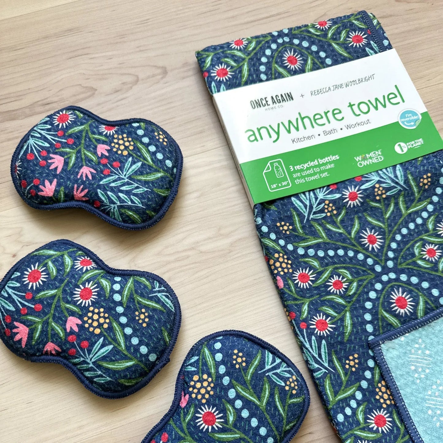 Glitz Reversible Tea Towel - Rebecca Jane Woolbright - - Tea Towel