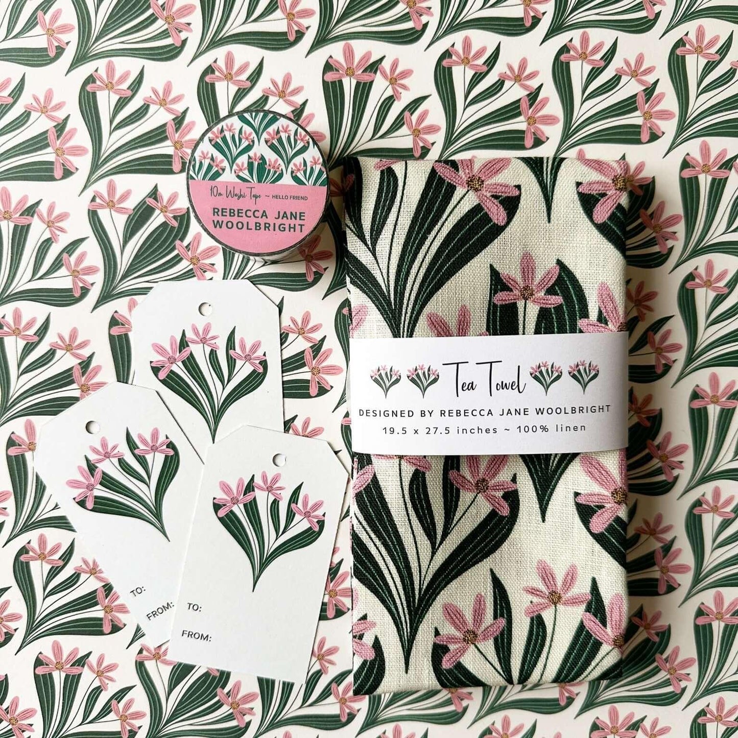 Hey There Tea Towel - Rebecca Jane Woolbright - - Tea Towel