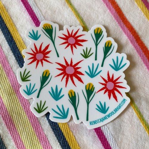 In the Garden Vinyl Sticker - Rebecca Jane Woolbright - - Stickers