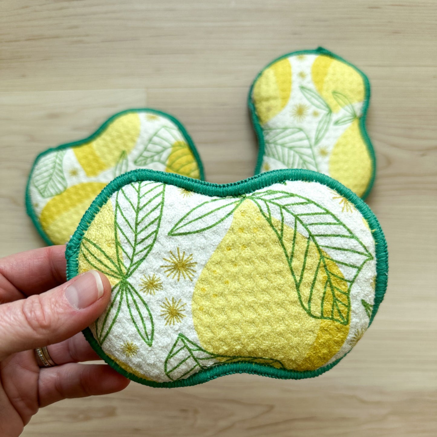 Lemon Sparkle Re:usable Sponges (set of 3)