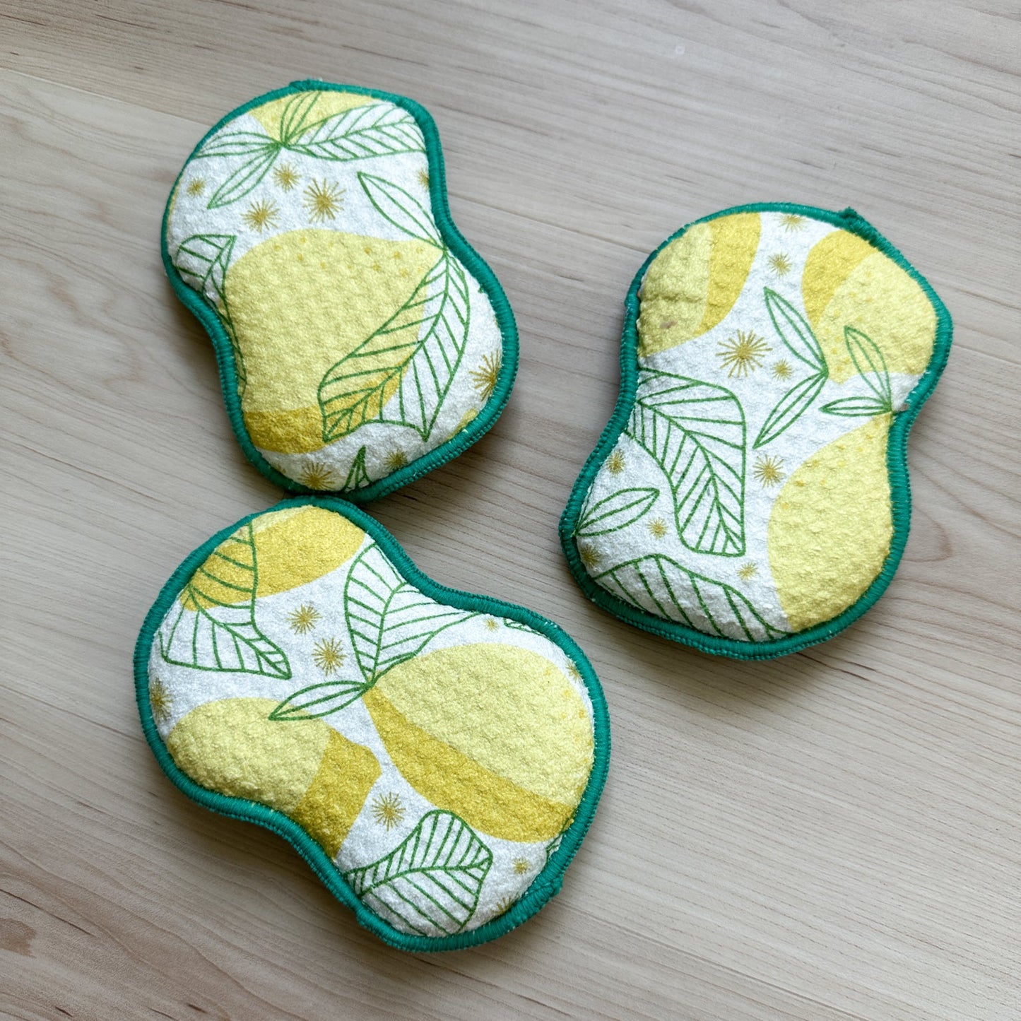 Lemon Sparkle Re:usable Sponges (set of 3)
