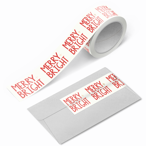 Merry + Bright Gold Foil 1 Inch Washi Tape
