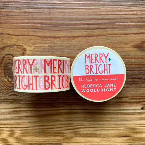 Merry + Bright Gold Foil 1 Inch Washi Tape