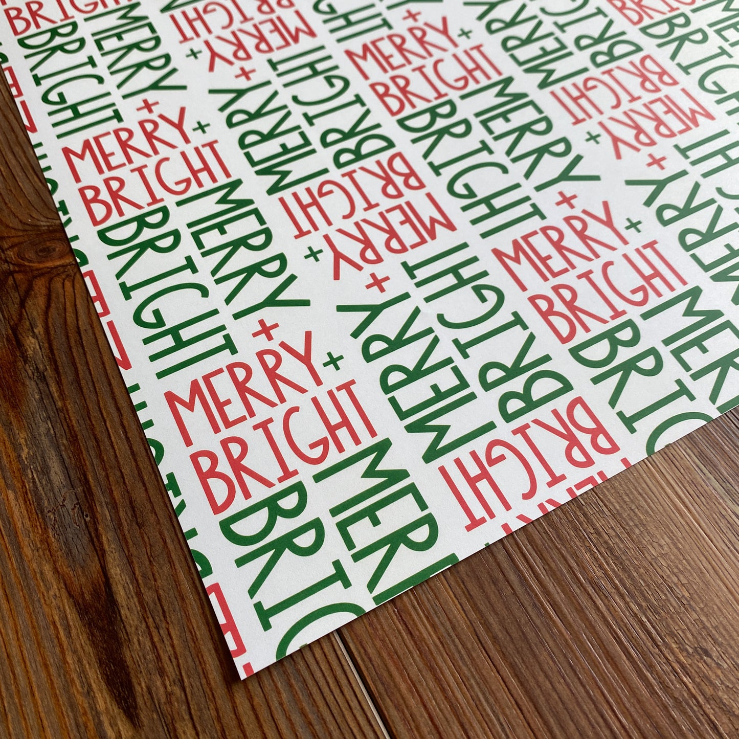 Merry + Bright Wrapping Paper