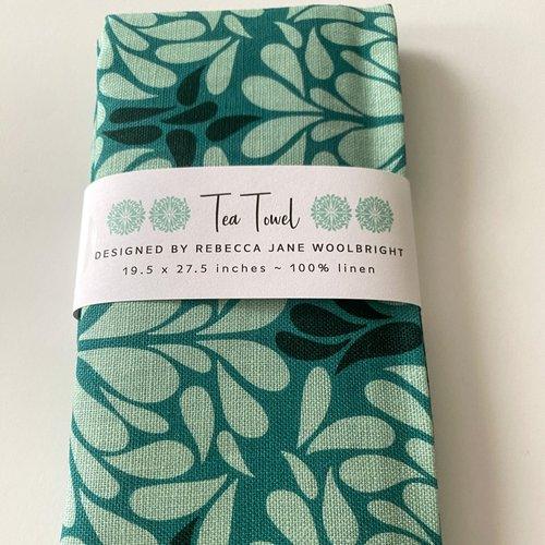 Pinwheel Tea Towel - Rebecca Jane Woolbright - holiday shop-tea towel - Tea Towel