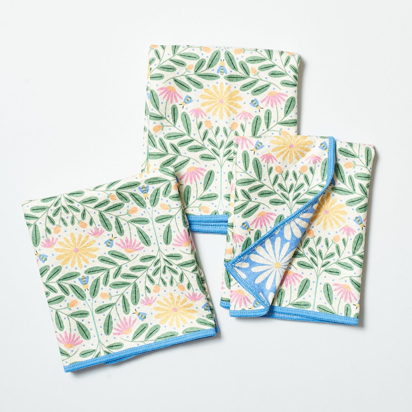 Bee Kind Reversible Mighty Mini Towel (set of 3) - Rebecca Jane Woolbright - - Tea Towel