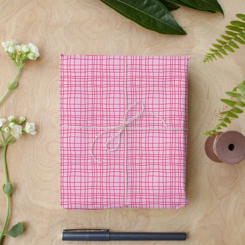 Sketchy Plaid Wrapping Paper