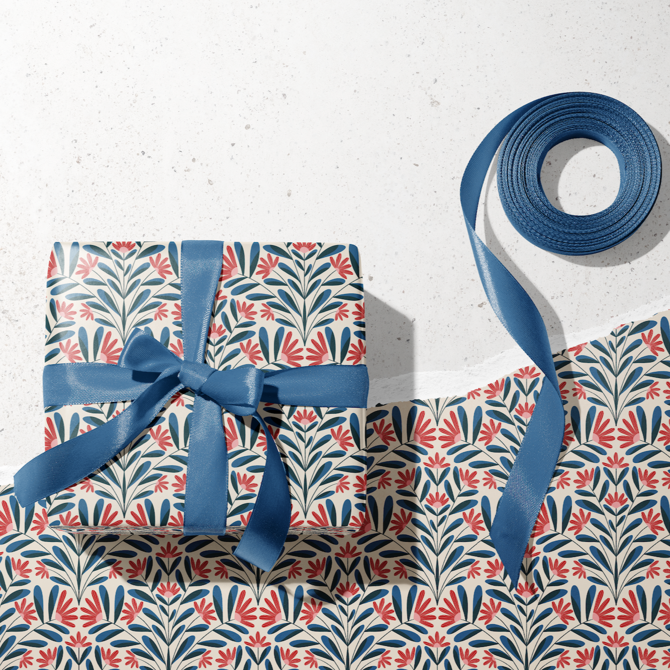 Snowflora Wrapping Paper