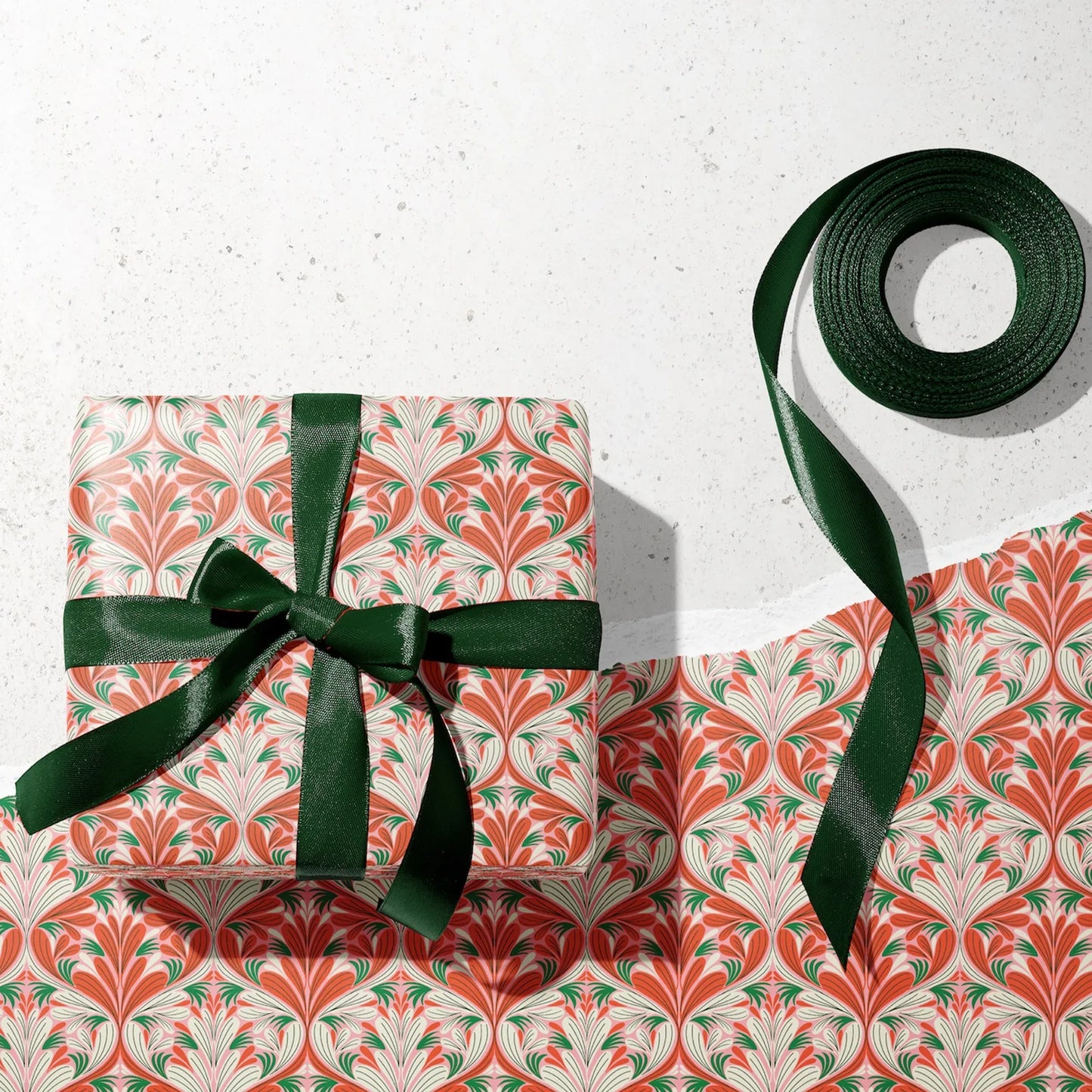 Pretty in Pink Wrapping Paper - Rebecca Jane Woolbright - holiday shop-wrapping paper - wrapping paper