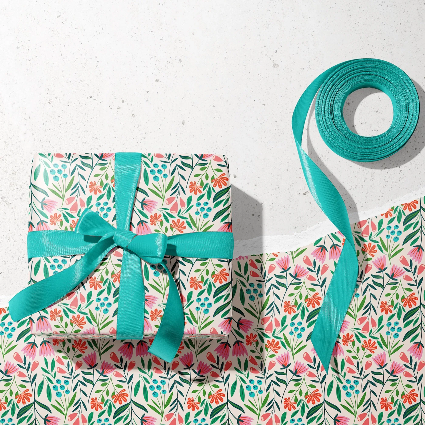 White Garden Wrapping Paper - Rebecca Jane Woolbright - - wrapping paper