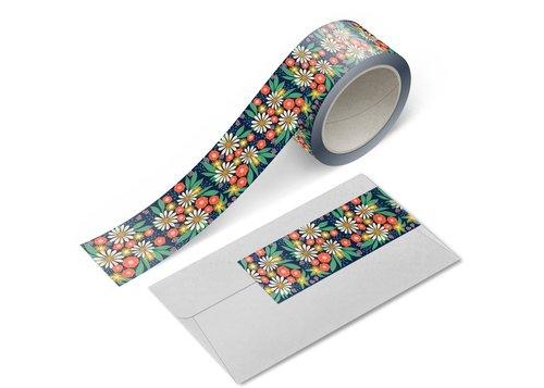 Summer Bounty 1 Inch Washi tape - Rebecca Jane Woolbright - - Washi Tape