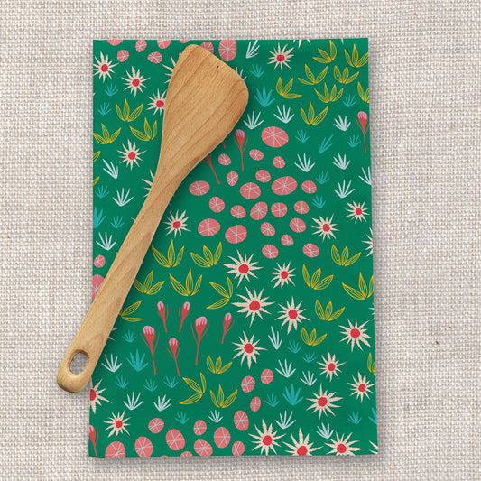 Morning Garden Tea Towel