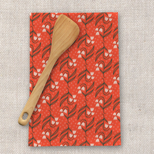 Flower Bell Tea Towel