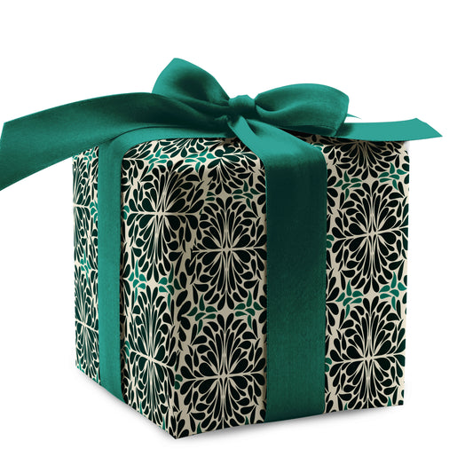 Teal Pinwheel Wrapping Paper