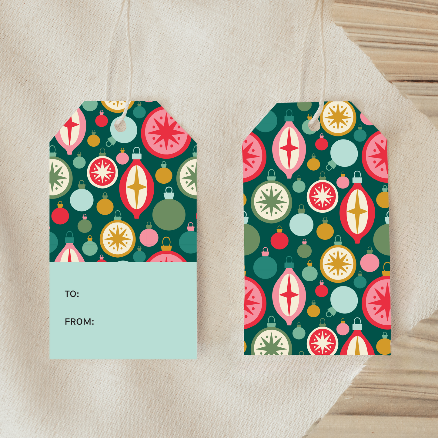 Tinsel Gift Tag
