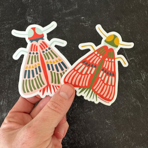 Two Love Bugs Vinyl Sticker Set