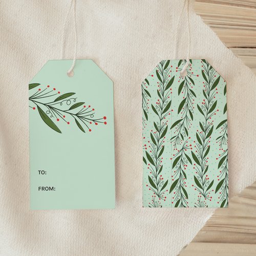 Under the Mistletoe Gift Tag