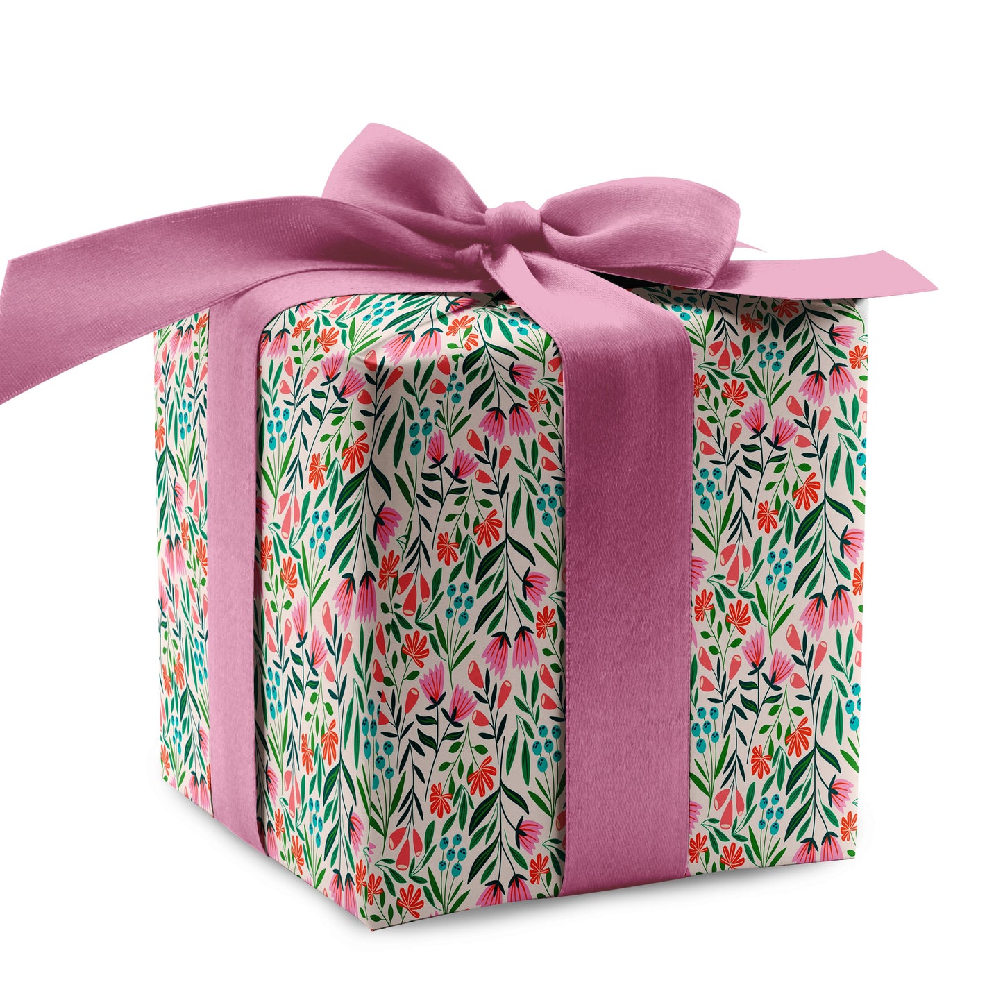 White Garden Wrapping Paper