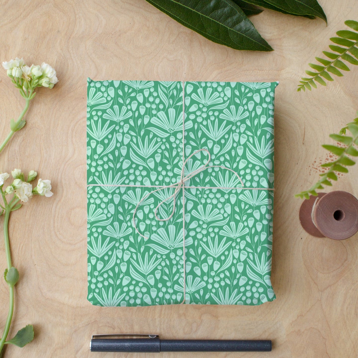 Paint it Green Wrapping Paper