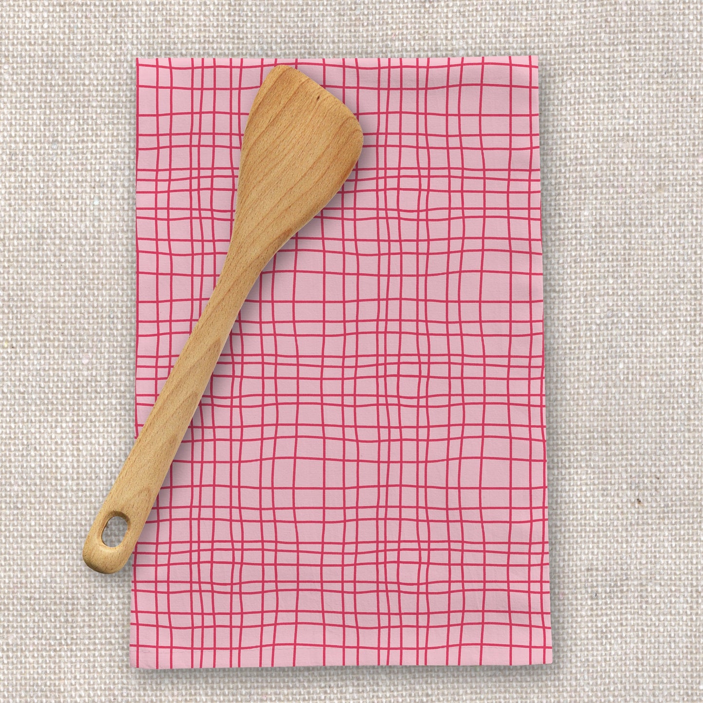 Sketchy Plaid Tea Towel