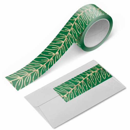 Deck the Halls Washi Tape- Gold foil