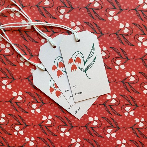 Dosado Red Gift Tag