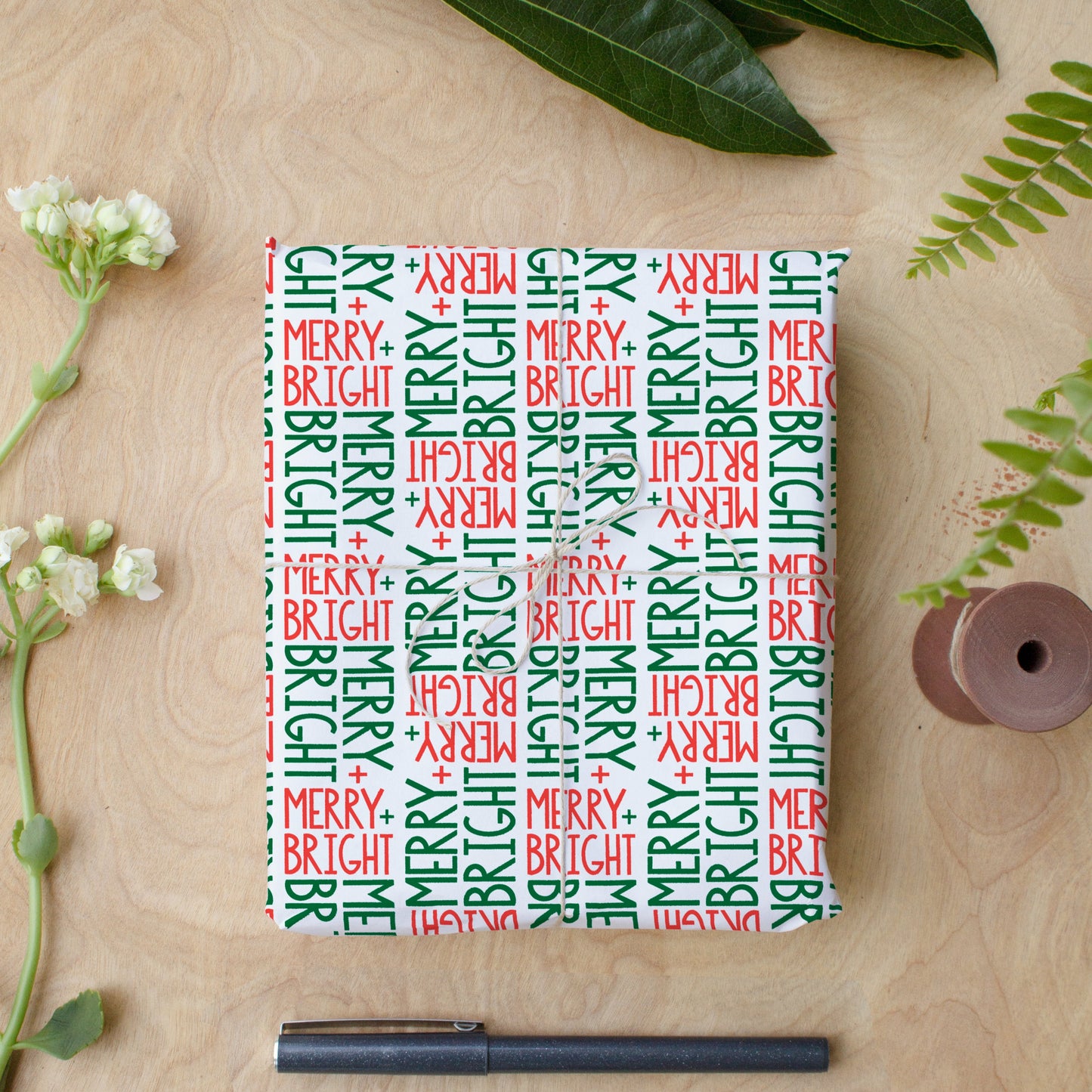 Merry + Bright Wrapping Paper