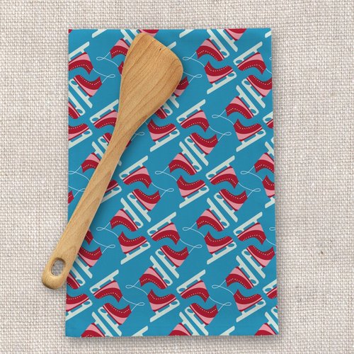 Blue Ice Tea Towel