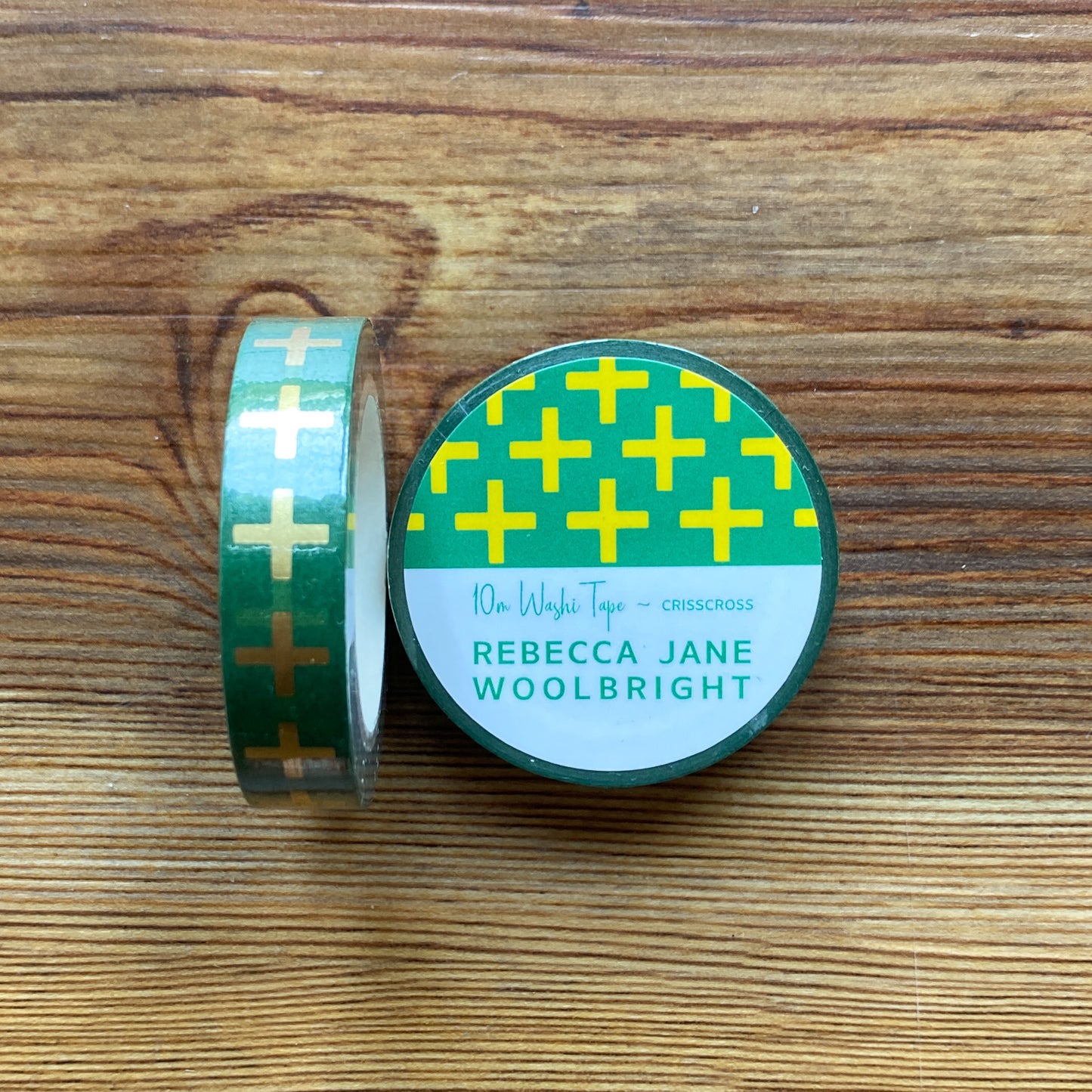 Crisscross Washi Tape- Gold foil