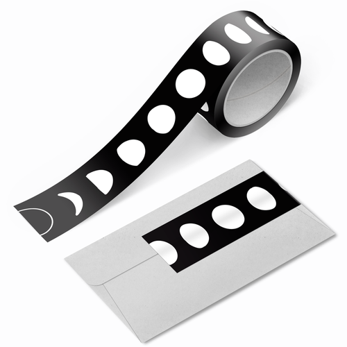 Fly Me to the Moon Silver Foil Washi Tape