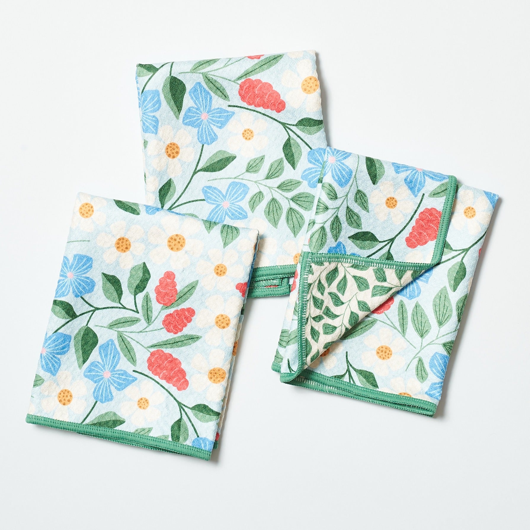 Garden Path Reversible Mighty Mini Towel (set of 3) - Rebecca Jane Woolbright - - Tea Towel