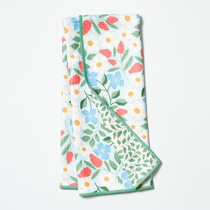 Garden Path Reversible Tea Towel - Rebecca Jane Woolbright - - Tea Towel