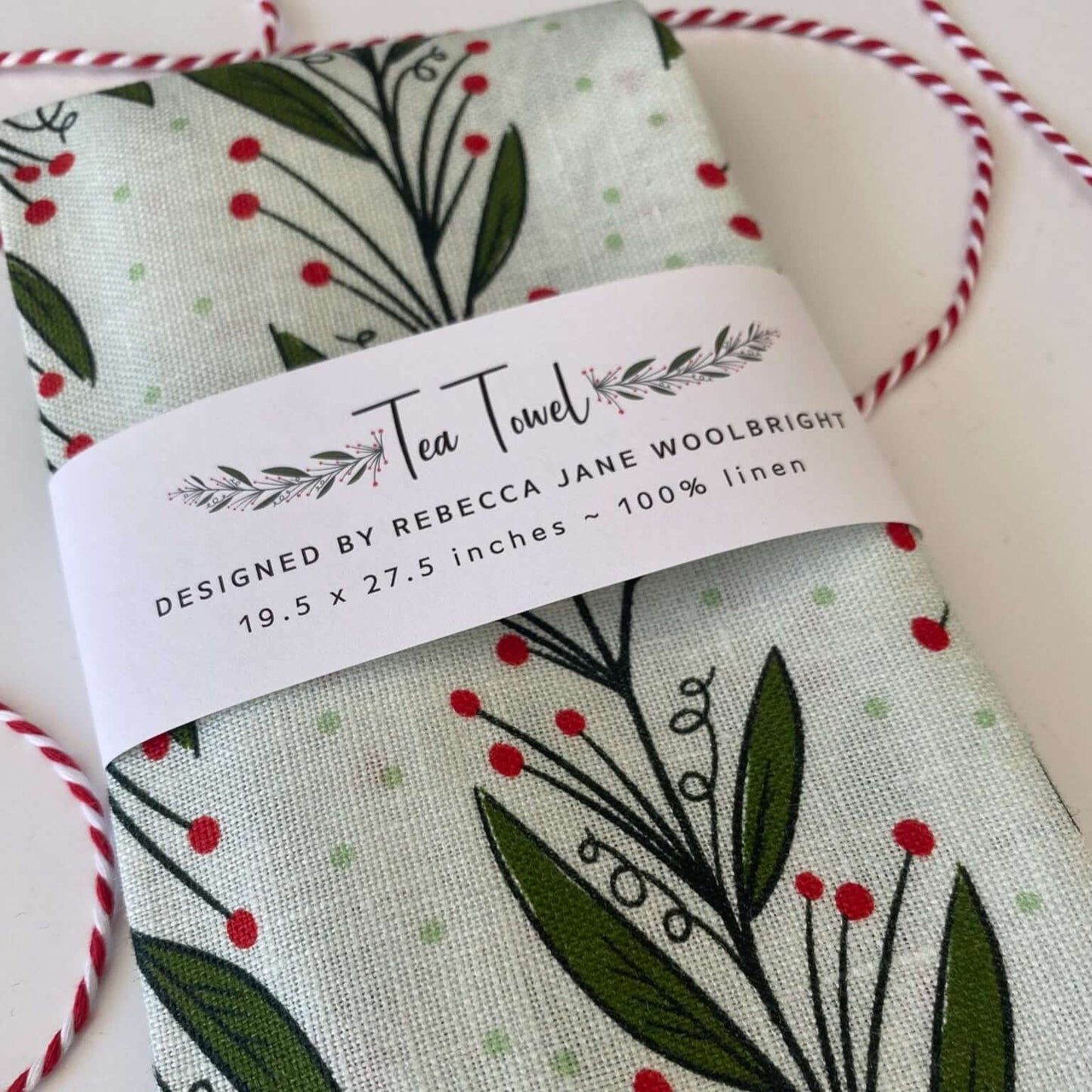 Mistletoe Tea Towel