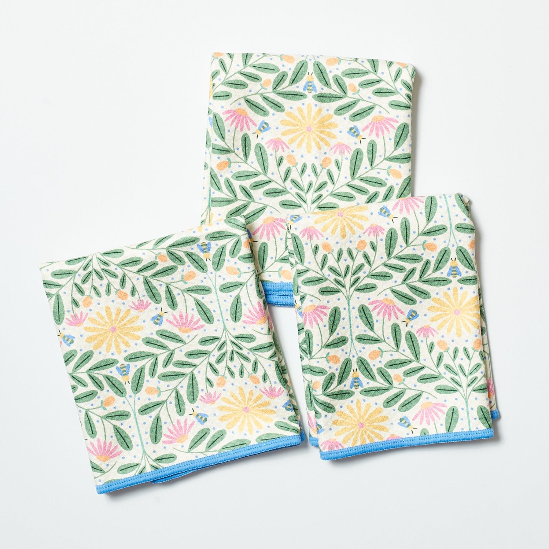 Bee Kind Reversible Mighty Mini Towel (set of 3) - Rebecca Jane Woolbright - - Tea Towel