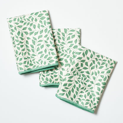Garden Path Reversible Mighty Mini Towel (set of 3) - Rebecca Jane Woolbright - - Tea Towel