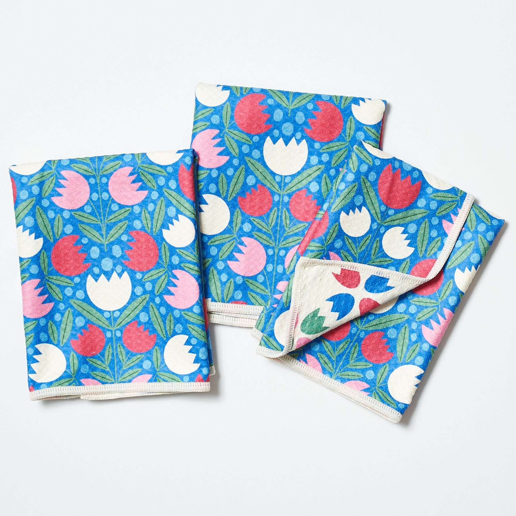 Spring Growth Reversible Mighty Mini Towel (set of 3) - Rebecca Jane Woolbright - - Tea Towel
