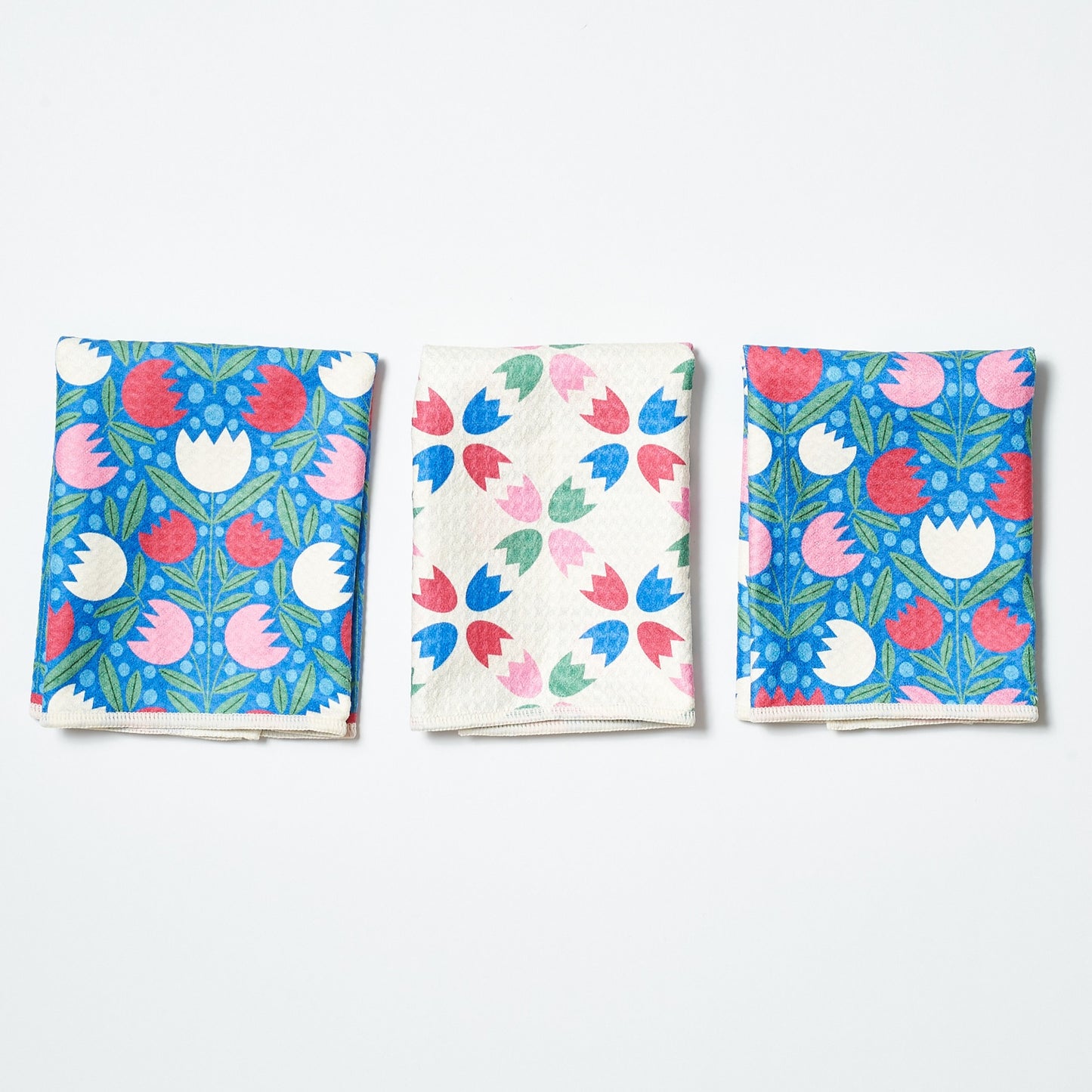 Spring Growth Reversible Mighty Mini Towel (set of 3) - Rebecca Jane Woolbright - - Tea Towel