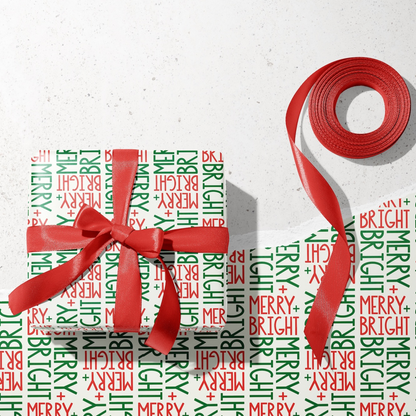Merry + Bright Wrapping Paper