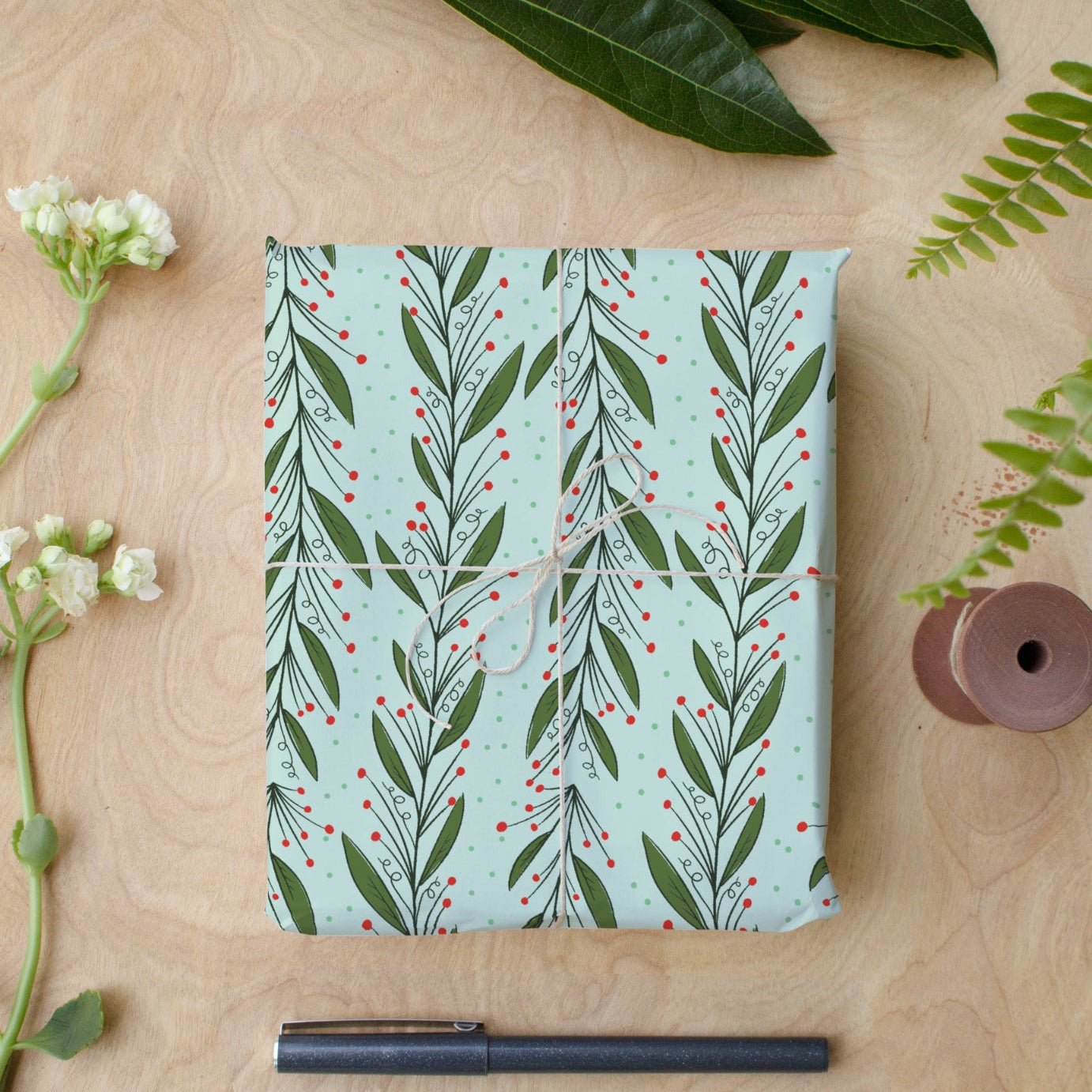 Under the Mistletoe Wrapping Paper