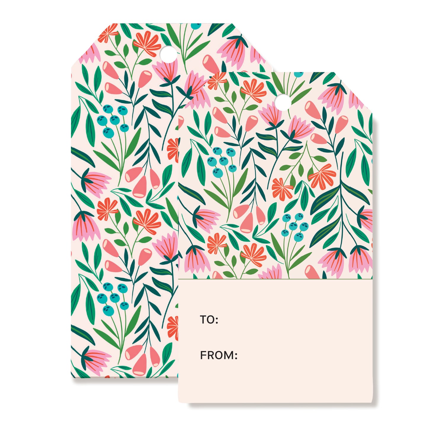 White Garden Gift Tag