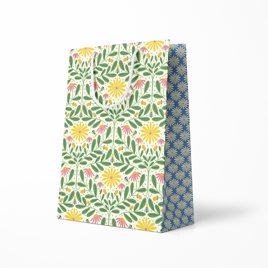 Bee Kind Gift Bag - Rebecca Jane Woolbright - gift bag, holiday shop-gift tag - gift bag