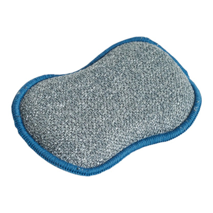 Gray sponge back with blue border on a white background